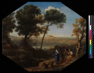 Pastoral Landscape with a View of Lake Albano and Castel Gondolfo, 1639